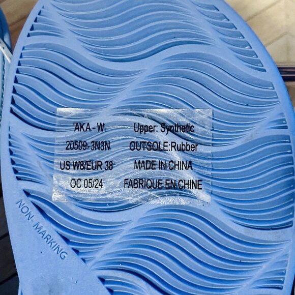 OluKai Aka Flip Flop Sandals Cloud Blue Women's 8 Beach Comfort Strappy Pool - Picture 8 of 8